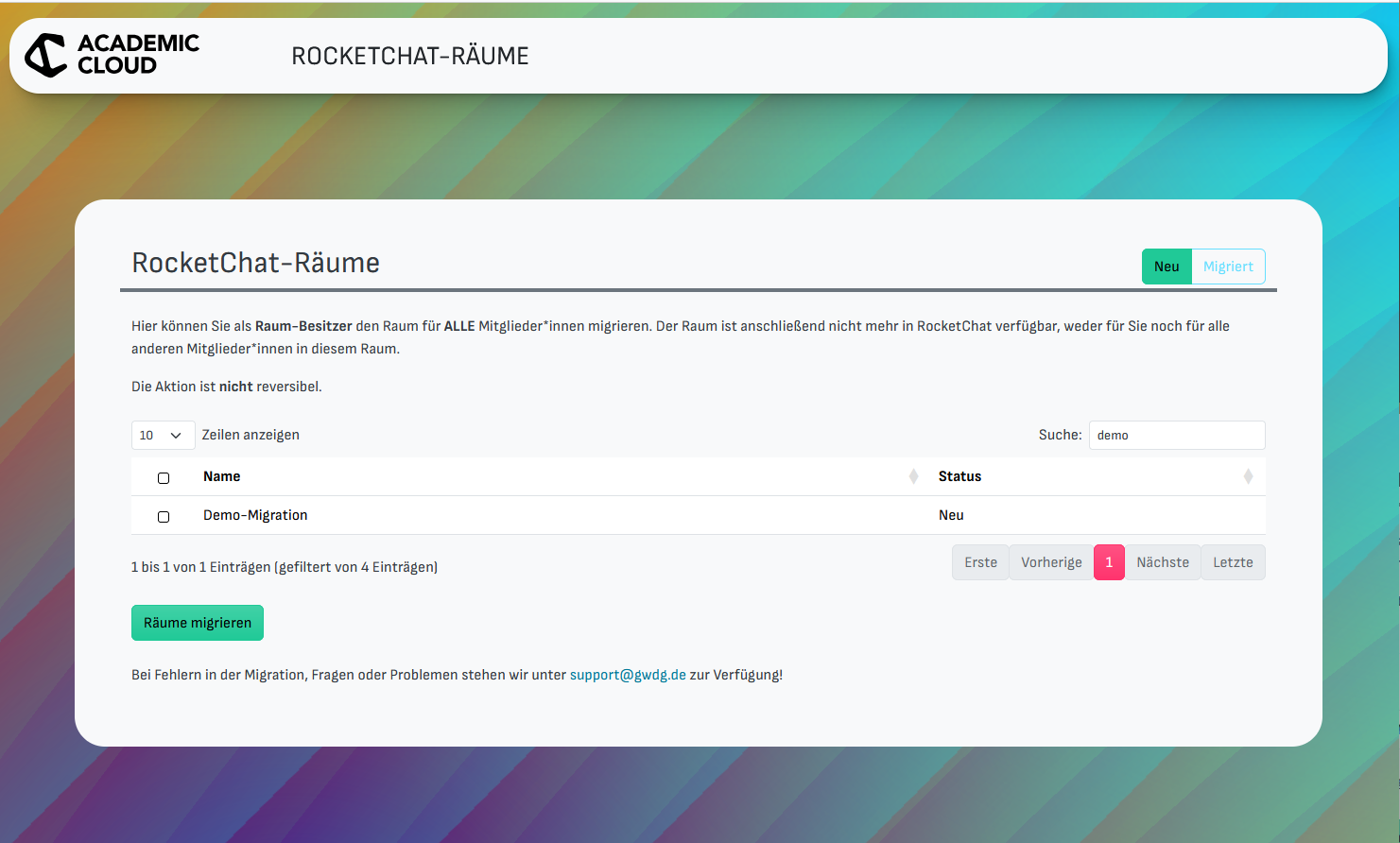 Migration tool